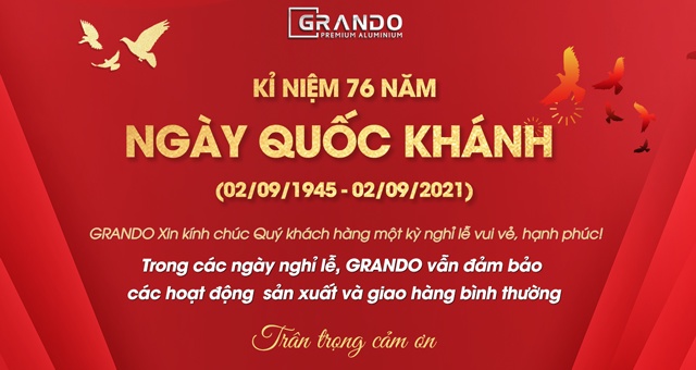 CHÚC MỪNG KỶ NIỆM 76 NĂM QUỐC KHÁNH 2/9