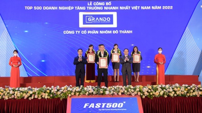 Grando vinh danh trong Top 500 doanh nghiệp tăng trưởng nhanh nhất Việt Nam 2022