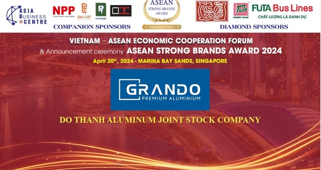 Grando vinh dự nhận cú đúp giải thưởng tại "thương hiệu mạnh Asean 2024"