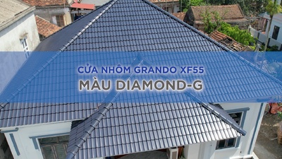 Cửa nhôm Gradno XF55 màu diamond-G