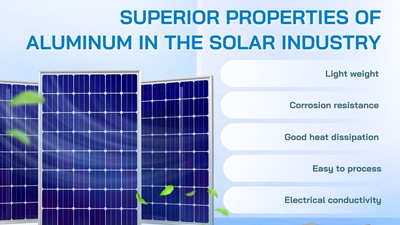 Superior properties of aluminum in the Solar industry