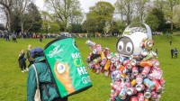 Avenham Park shines bright with 700 recycled aluminium cans on Earth Day