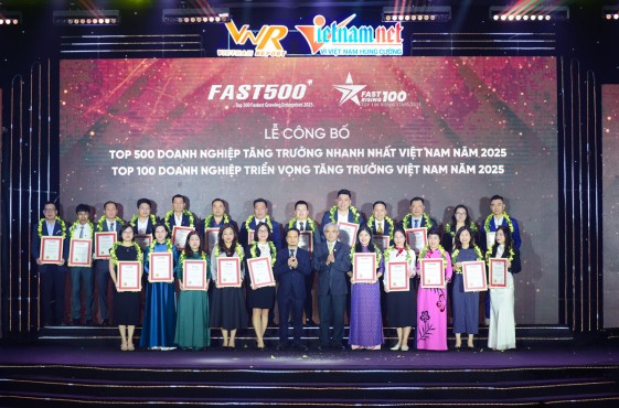 Grando aluminium vinh dự lọt top 100 doanh nghiệp triển vọng tăng trưởng Việt Nam năm 2025 – Fast Rising 100