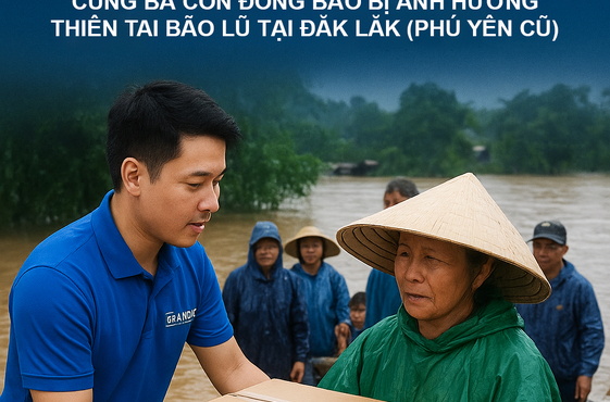 GRANDO CHUNG TAY CÙNG CHI HỘI CỬA ĐÀ NẴNG HƯỚNG VỀ MIỀN LŨ PHÚ YÊN 