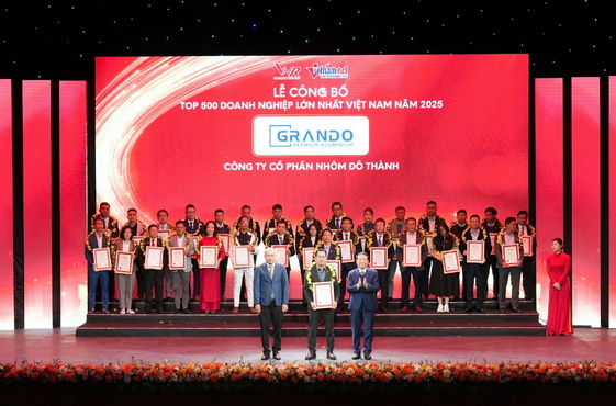 Grando vinh dự ghi danh top 500 doanh nghiệp lớn nhất việt nam 2025