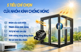 5 tiêu chí chọn cửa nhôm kính chống nóng trước hè 2026