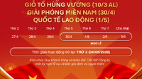 GRANDO THÔNG BÁO LỊCH NGHỈ LỄ 30/04 – 01/05/2026