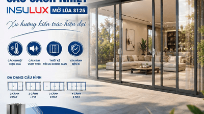 Cửa nhôm cầu cách nhiệt mở lùa S125 – Xu hướng kiến trúc hiện đại