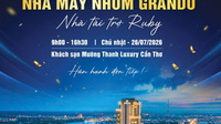 GRANDO - nhà tài trợ ruby triển lãm ngành cửa thành phố Cần Thơ 2026