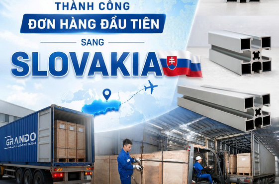 Grando xuất khẩu thành công đơn hàng khung giá đỡ máy công nghiệp đầu tiên sang Slovakia