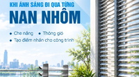 Nan chớp nhômGgrando: khi ánh sáng đi qua từng nan nhôm