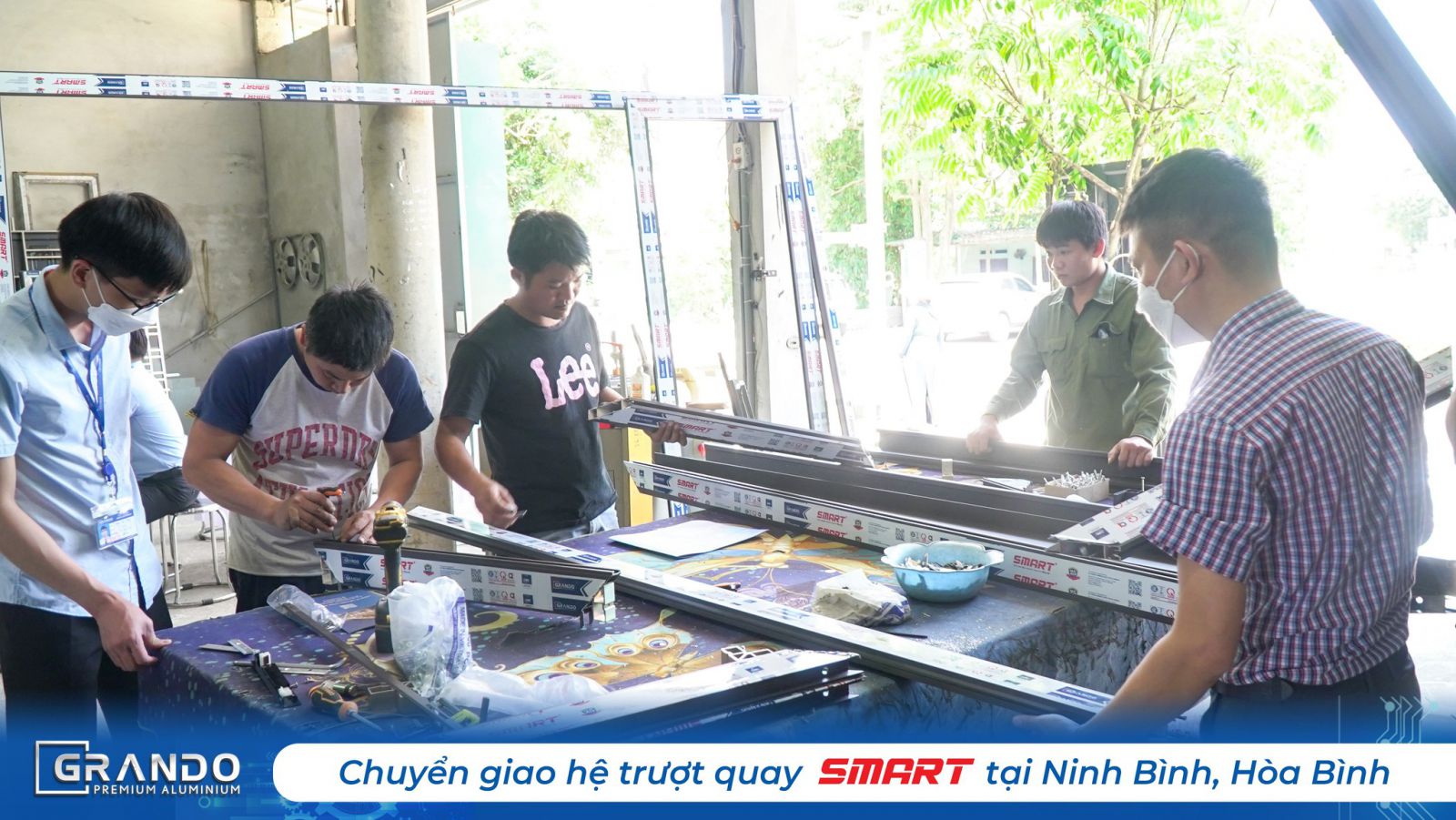 Chuyển giao công nghệ lắp đặt Hệ Trượt Quay Grando Smart khu vực Ninh Bình, Hòa Bình