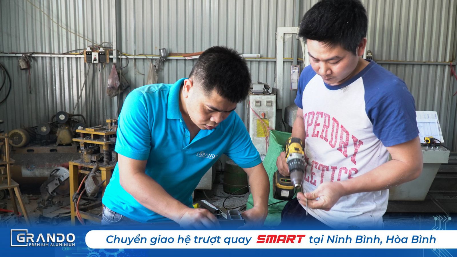 Chuyển giao công nghệ lắp đặt Hệ Trượt Quay Grando Smart khu vực Ninh Bình, Hòa Bình